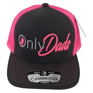 Only Dads Charcoal/Neon Pink 3D Embroidered Cap