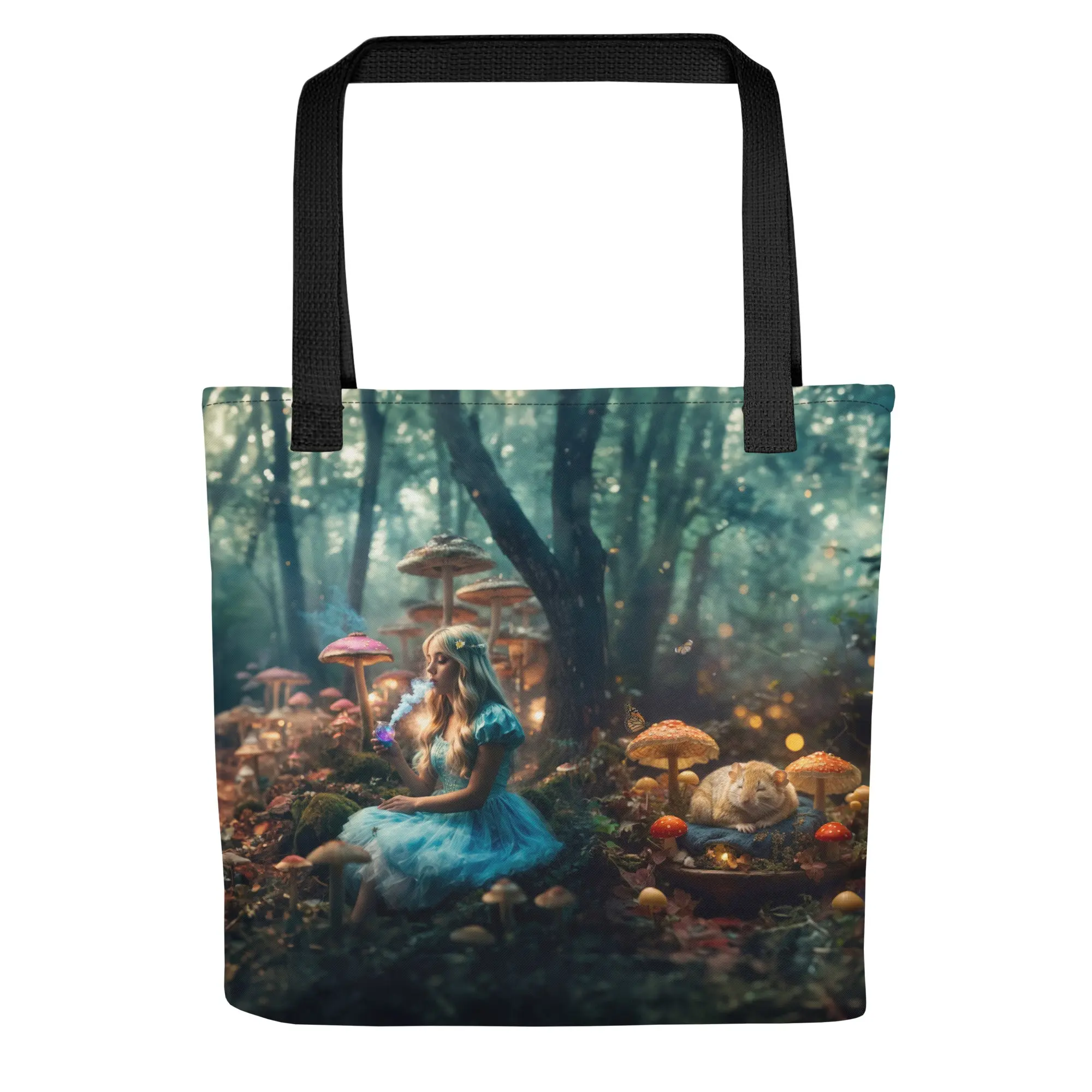 Enchanted Elixir: Alice and the Sleeping Dormouse Tote Bag