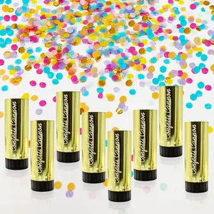 8 PCS Colorful Confetti Paper Poppers Confetti Cannon for Graduation Wedding Birthday Baby Shower Christmas New Year's Bridal Anniversary Fiesta Fun Party Favors
