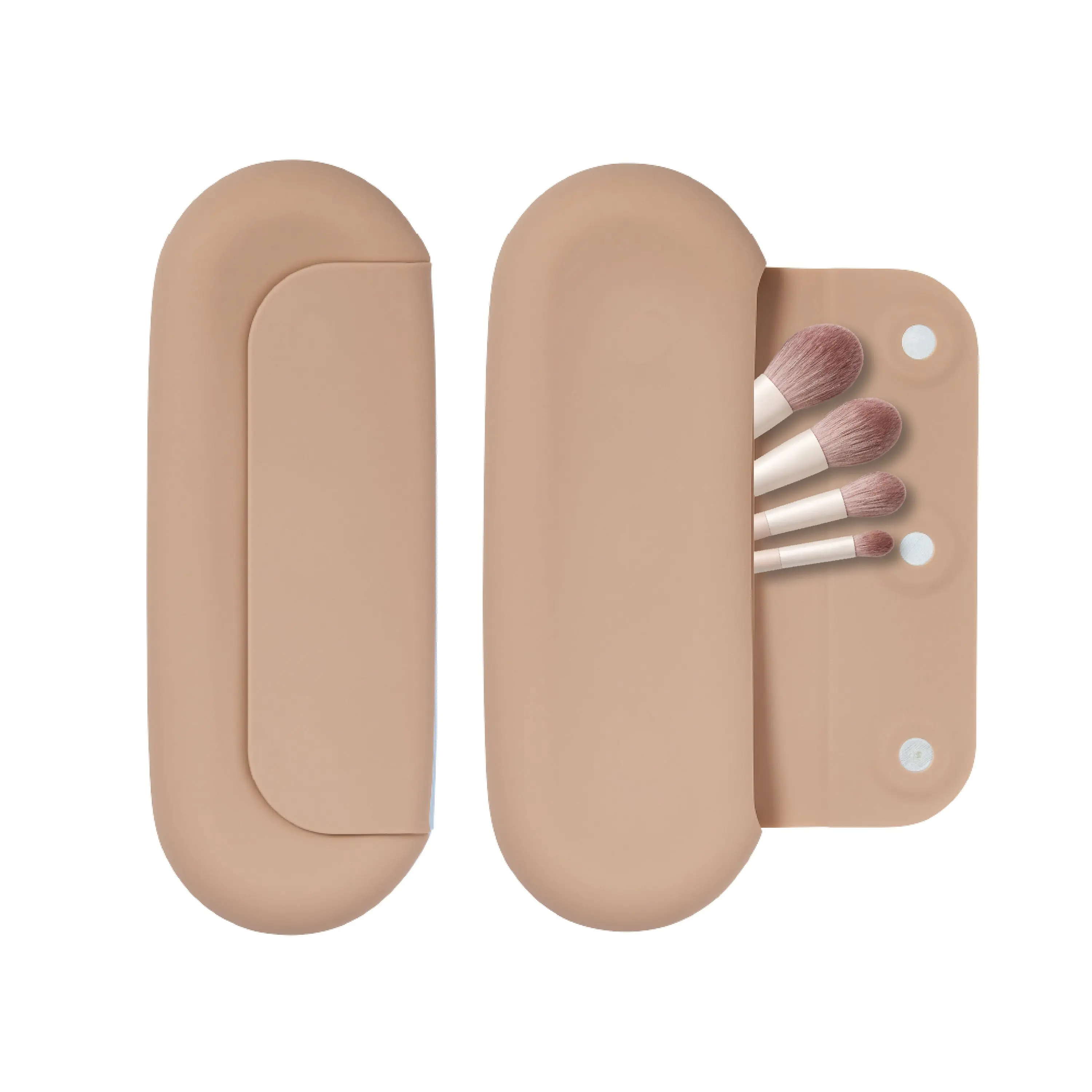 éclat Silicone Makeup Brush Travel Holder 3-in-1 Magnetic Pouch & Cleaner Mat éclat Silicone Makeup Brush Travel Holder 3-in-1 Magnetic Pouch & Cleaner Mat