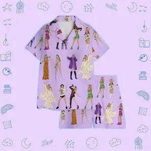 Summer Short Pijamas Set, TS set, Swift Short Pajamas Set, Soft and Gentle on the Skin