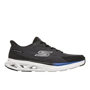 Skechers Mens Slip-Ins Glide-Step Vortex Slip On Running Sneakers Shoes - Black