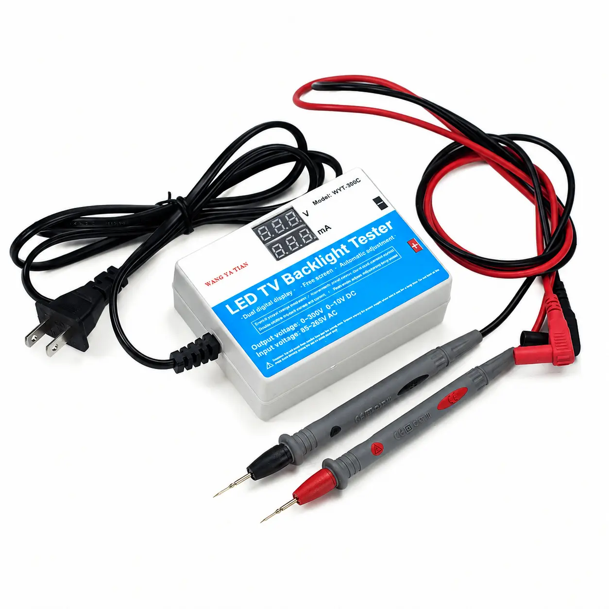 Output AC 85-265V Multi-Function LED Tester for TV Backlight Strips, Current and Voltage Measuring Instrument with Crowbar