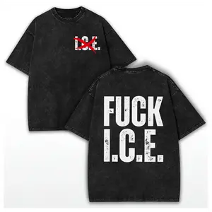 Fck ICE No ICE Anti ICE Washed Cotton Vintage T-Shirt, Anti-Deportation Chinga La Migra Tee, Anti ICE Anti Maga Shirt, Immigration Human Rights Tee