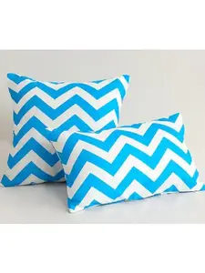 Pack of 1 Stripes/Waving Outdoor Waterproof Throw Pillow  (With Insert ) size 12"x20" or 18"x18"