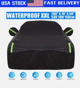 Full Car Cover Outdoor Waterproof Sun All Weather Protection 190T 530x200x150cm
