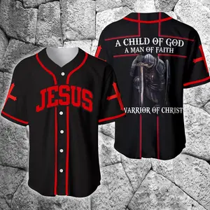 A Child Of God Jesus Baseball Jersey - Faith & Strength Christian Shirt