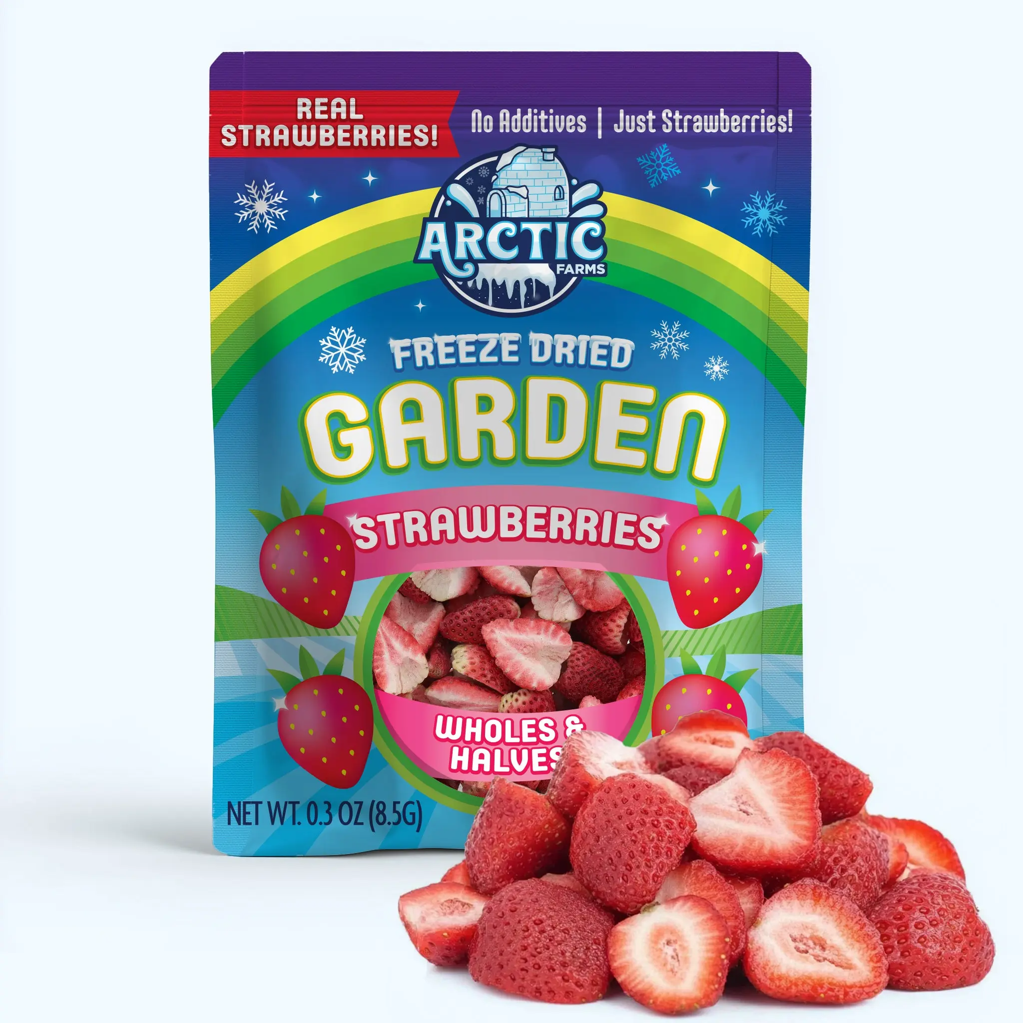 Freeze Dried Strawberries - Wholes & Halves Freeze Dried Strawberries - Wholes & Halves