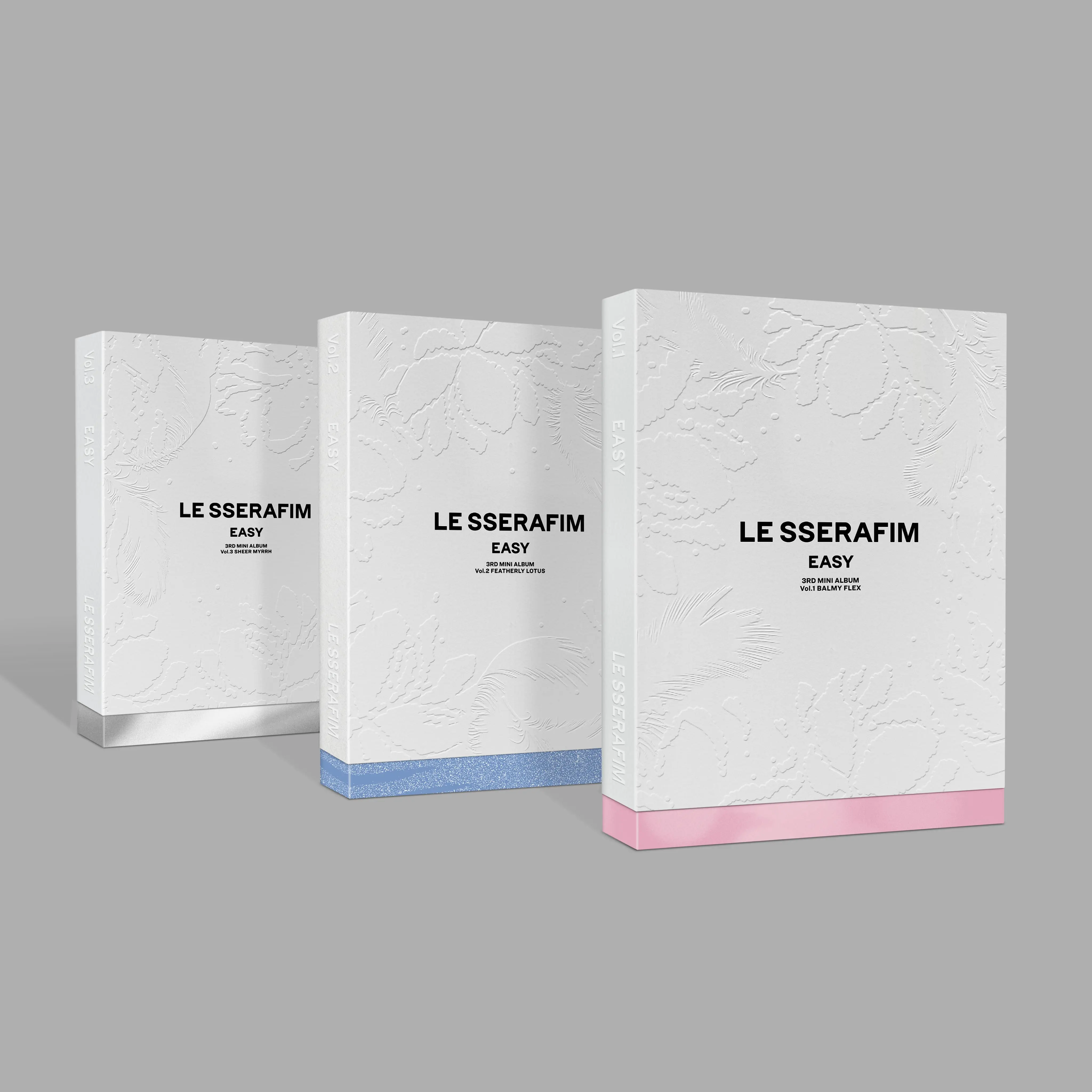 [LE SSERAFIM] 3rd Mini Album [EASY] (Vol.1 / Vol.2 / Vol.3)