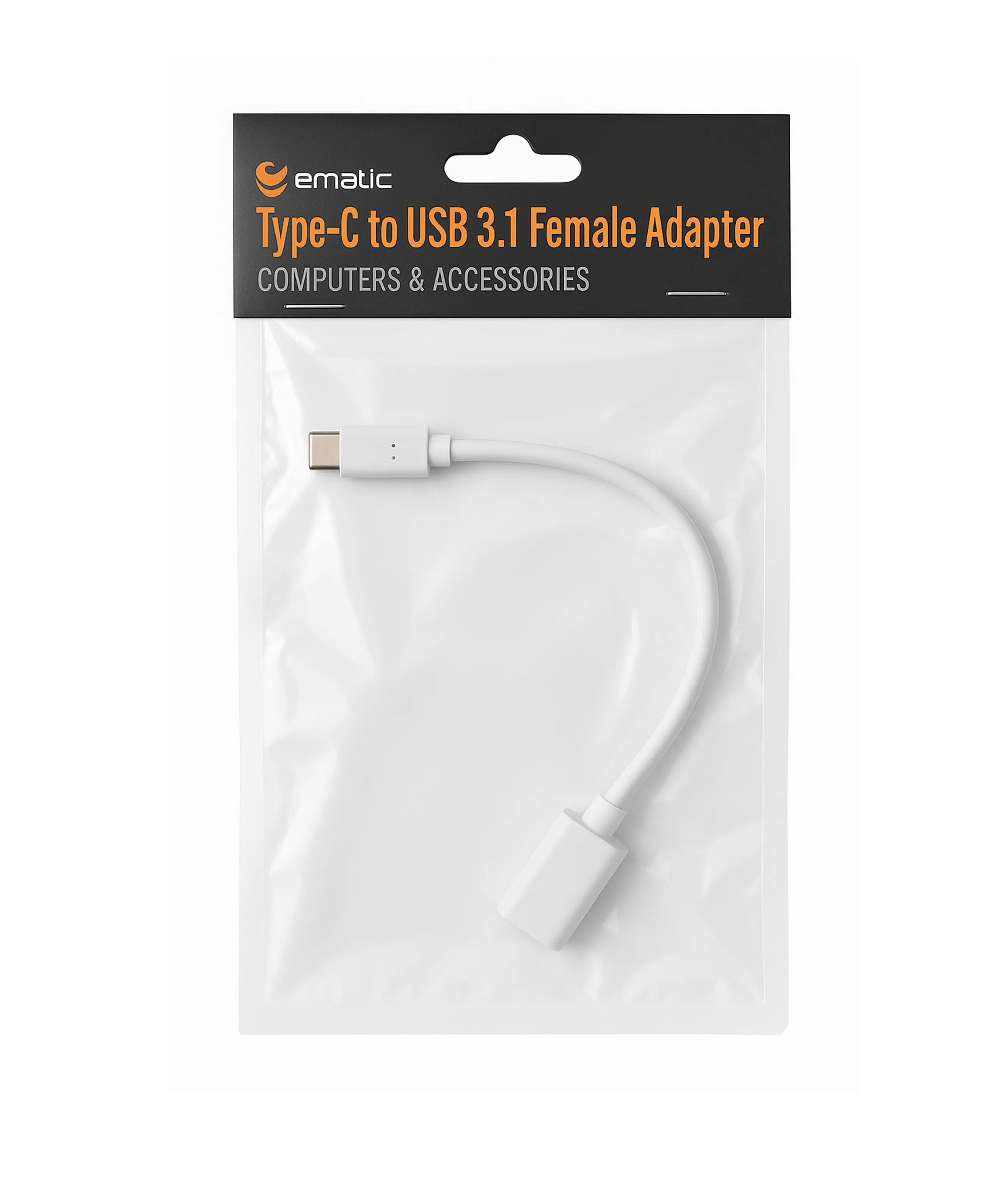 Ematic USB-C to USB-C Pedal Cable for Fast Charging and Data Transfer