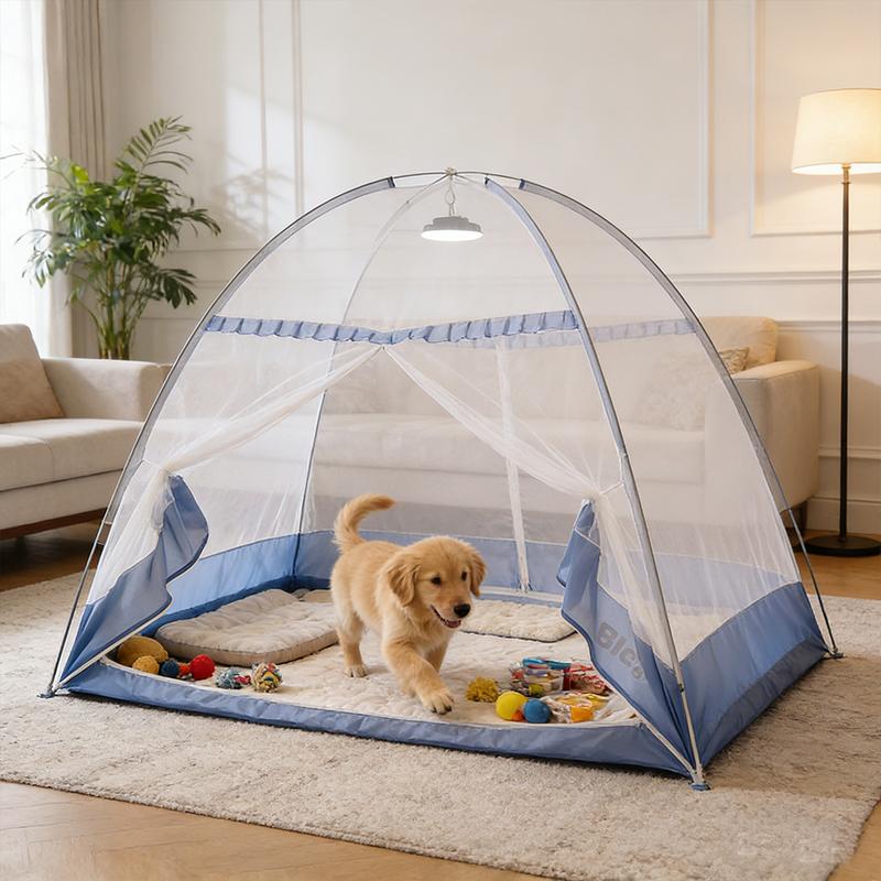 Snooztex Free-Standing Rectangle Bed Canopy Mosquito Net - King, Super Queen Sizes, 1-Second Setup, 360° Full Coverage, Snug Fit, Breathable Mesh, Dustproof, Foldable, Portable Bug Free Enclosure for Home, Outdoor, Bed Canopy Mosquito Nets