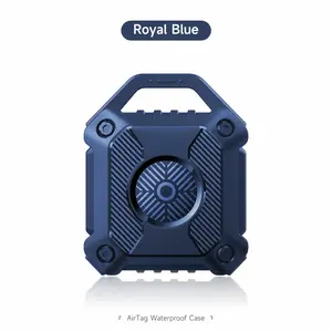 Black Shark Waterproof, Anti-Loss, Scratch-Resistant Protective Case for Apple AirTag Locator (Includes Keyring Accessory) Travel Gadgets