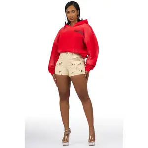 Tashunte Ivory Painted Short