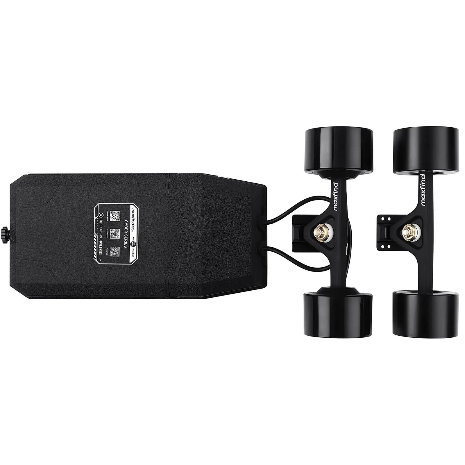 Maxfind DIY Electric Skateboard Conversion  Kit - -1300W Motors,24Mph High Speed,15-18 Miles Range,4-Speed Remote Control, for Adults & Enthusiasts