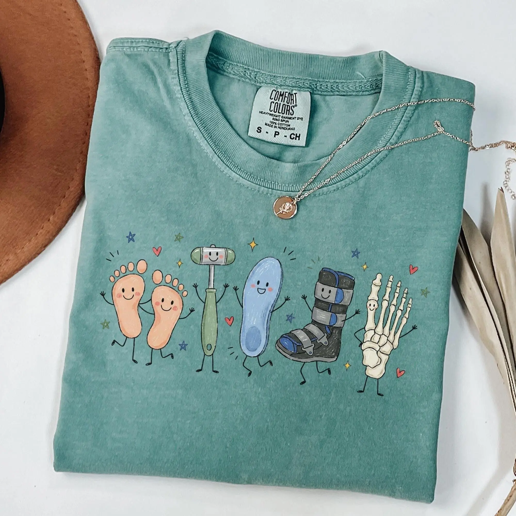 Doodle Podiatry Comfort Colors Shirt, Gift for Podiatrist, Podiatrist Tshirt, Foot Doctor Tee