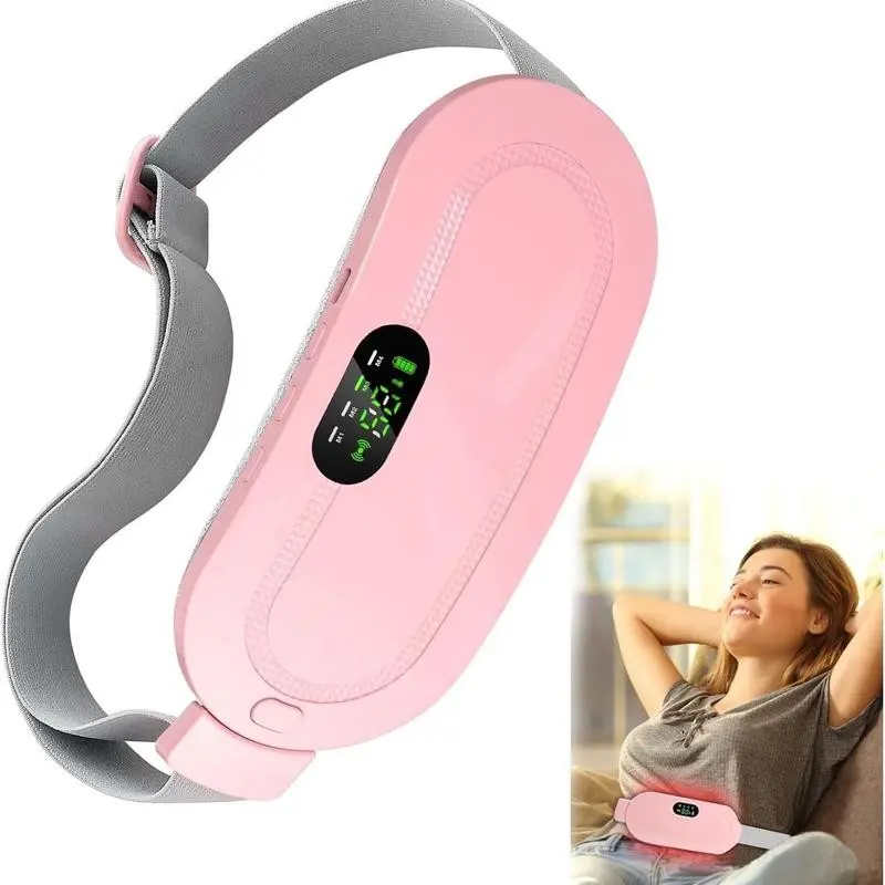 Women's Portable Heating Waist Belt, Wearable Heating Pad, Multifunctional Heating Pad, USB Rechargeable, 3 Temperature Settings, 4 Massage Modes, Quick Warmth, Perfect Gift for Girls, Cordless Heating Pad