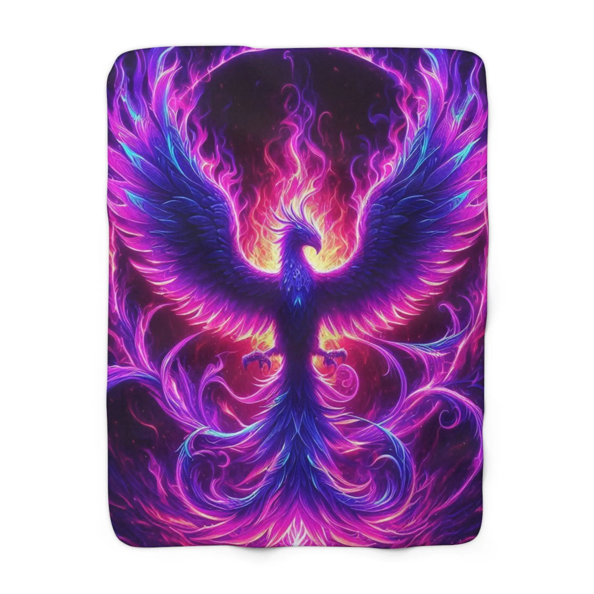 Mystical Phoenix Sherpa Fleece Blanket
