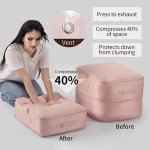 Self Compression Duvet Storage Bag Large Capacity Closet Cabinet Organizer Storagepouch Ultra Space Saving Compression Organizer
