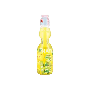 HATAKOSEN Japanese Yuzu Ramune Soda 200ml - Refreshing Citrus Flavor, Classic Marble Bottle