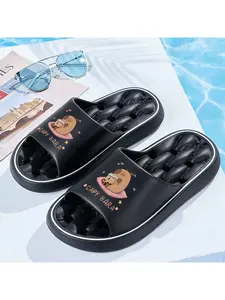 1pc CAPYBARA Outdoor Slippers, Lightweight Slippers, Indoor Slippers, Breathable Slippers, Bathroom Slippers, Home Slippers, Fitness And Sports Slippers, Office And Business Slippers, Commuting Slippers, Unisex, All-Season