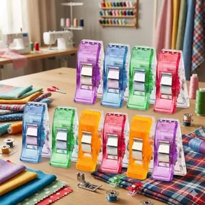 Multi-Color Washable Non-Slip Sewing Clips - Reusable Fabric Grippers for Crochet, Knitting, DIY Craft, Quilting & Sewing. Durable Anti-Fall Crafting Tools, Essential for Creative Projects.