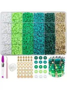 Soft Clay DIY Bead Set Nature Style, Durable Beads, Jewelry Making Kit for Bracelets, Necklaces, Keychains, Craft Accessories, Fashion Gift
