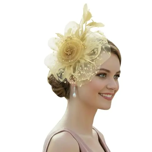 Fascinator: Beige