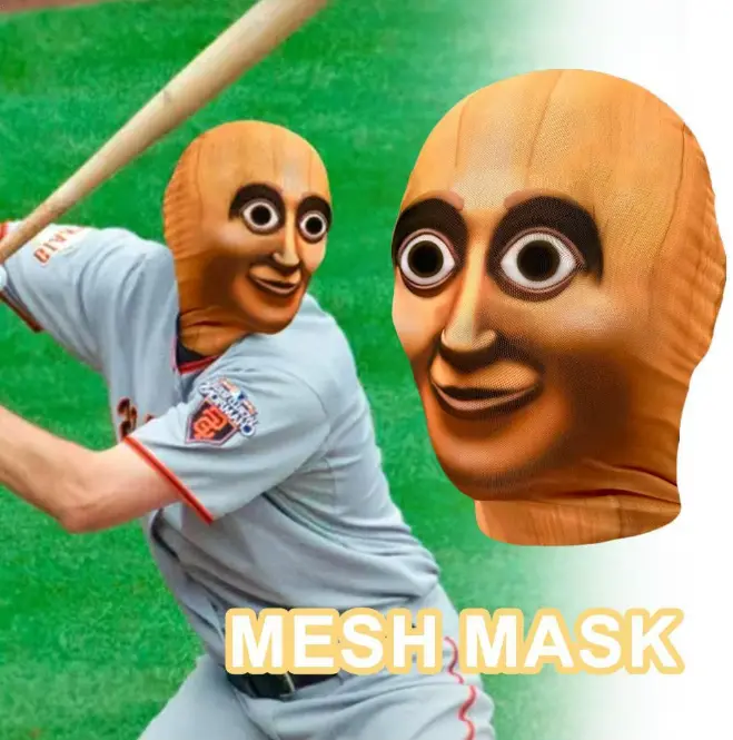 Tung Tung Tung Sahur Full Face Mask Viral Meme Costume Balaclava Funny Party Cosplay Prop Mask for Adults