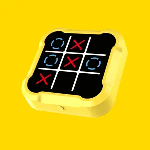 Tic Tac Toe Game, 3 in 1 Handheld Puzzle Game Console, Family Board Games, Portable Travel Games for Car Ride, Board Games for Adults, Tabletop Games, Strategy Board Games, Family Fun Game
