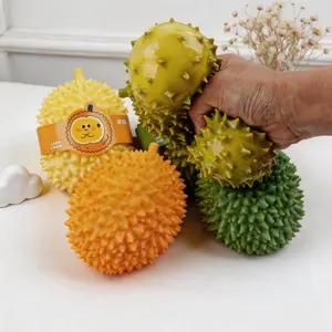Durian Squishy Stress Ball, Super Soft Slow Rising Simulation Durian Squeeze Toy, Novelty Fidget Toy for Anxiety Relief, Cute Decompression Gift for Kids & Adults