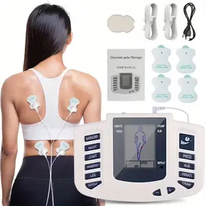 TENS EMS Dual Channel Muscle Relaxation Pulse Massager for Shoulder, Shoulder And Back, Knee Muscle Relaxation, , Portable Design, Perfect Gift for Family And Friends!