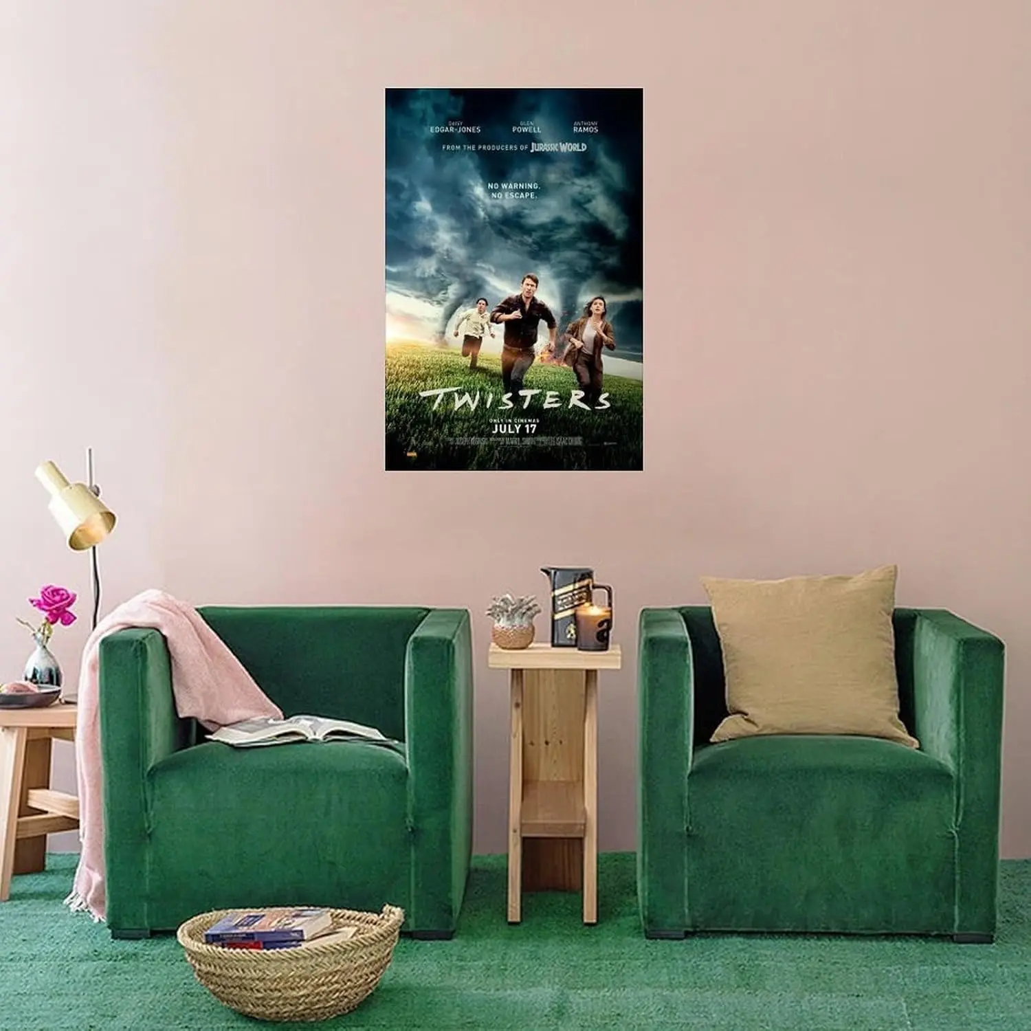 Twisters 2024 Classic Disaster Film Minimalist Poster (2) Bedroom Office Printed Canvas Wall Art Decoration Poster Unframe-style 12x18inch(30x45cm)