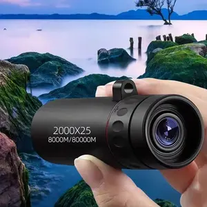 Mini monocular telescope 2000X25 high-definition high-power for mobile phones, suitable for concerts, compact and portable, outdoor photography and sightseeing, a small gift for Christmas and New Year, Outdoor monocular telescopes