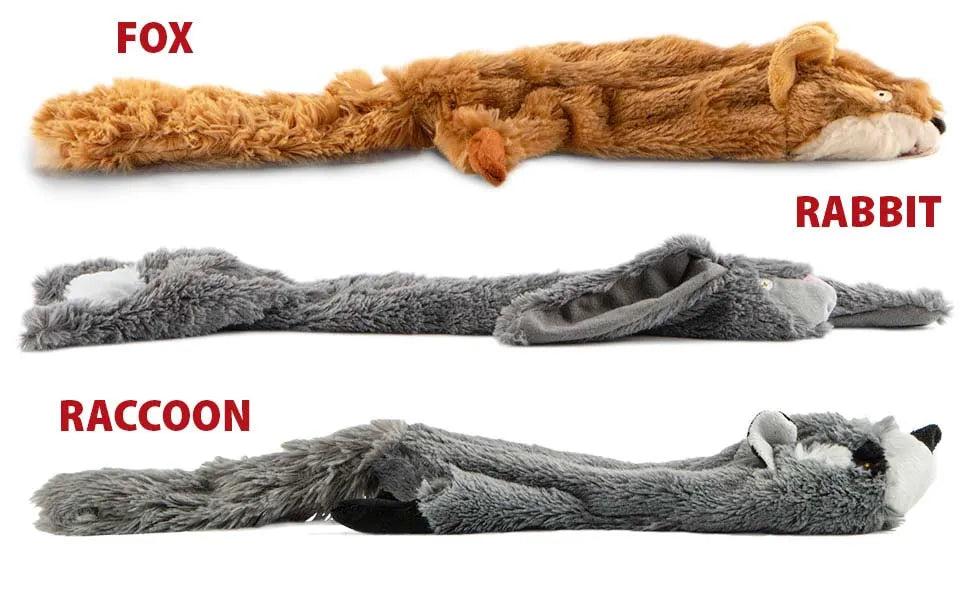 Jeffers Thinnies Unstuffed Plush Dog Toys, 21"L