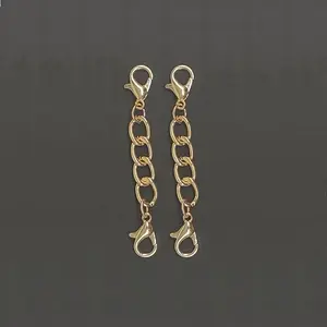 2pcs, 4pcs, 8pcs Double-headed Lobster Buckle Chain Necklace Bracelet Connection Jewelry Double Buckle DIY Handmade Accessories