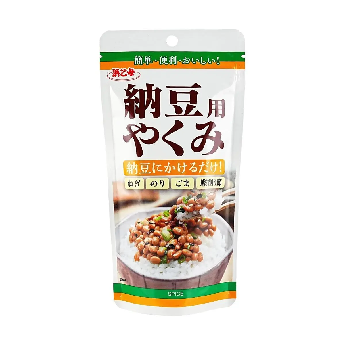 HAMAOTOME Natto Topping Seasoning 20g - Japanese Fermented Soybeans Garnish with Scallion, Sesame, Seaweed & Bonito Flakes - Ready to Eat Sprinkle for Natto