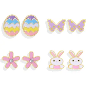 Easter Earrings for Women Easter Basket Stuffers Egg  Stud Earrings Bunny Dangle Earrings Easter Dress Outfit Decorations Accessories
