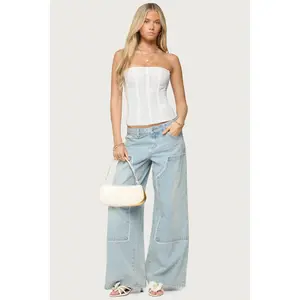 Teela Lacey Low Rise Baggy Carpenter Jeans