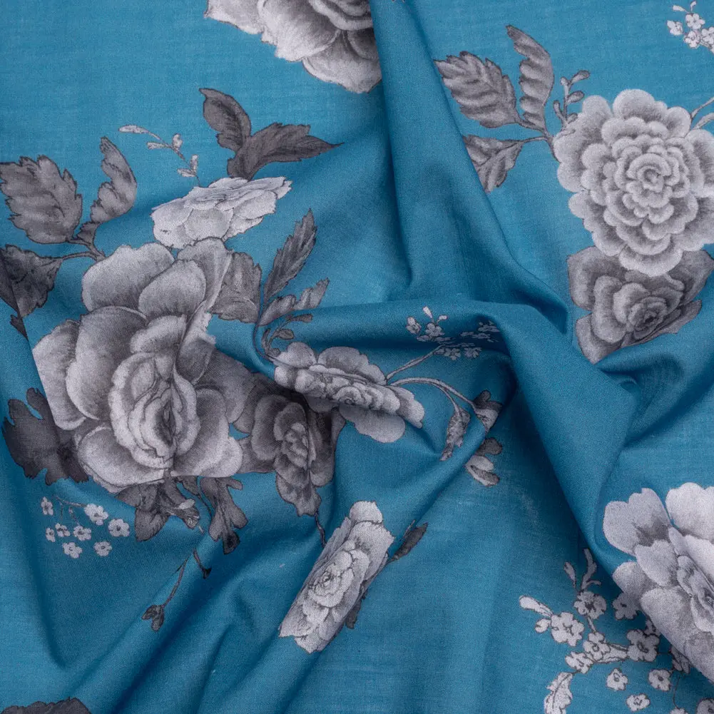 Mood Exclusive Blue Gardener's Gift Cotton Voile