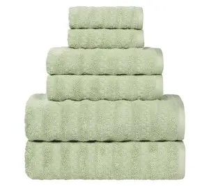 Superior 6 Piece Zuma Zero Twist Cotton Soft Towel Set