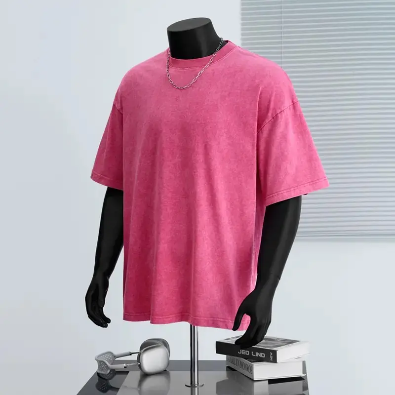 Pink-Acid Wash Tshirt