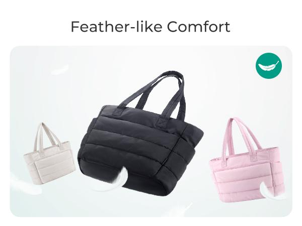 BAGSMART Lightweight Puffy Tote Bag with Compartments for Women, Quilted Shoulder Bag Handbag for Travel and Work Handbag for Travel and Work TikTokShopHolidayHaul BAGSMART Lightweight Puffy Tote Bag with Compartments for Women, Quilted Shoulder Bag Handbag for Travel and Work Handbag for Travel and Work TikTokShopHolidayHaul