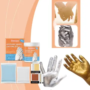Dowmoo Keepsake Hands Casting Kit | Skin-Safe & Non-Toxic | DIY Hand & Foot Mold for Couples, Families & Kids | Perfect for Anniversary & Baby Shower Gifts Preservation #DIYKeepsake #CastingKit