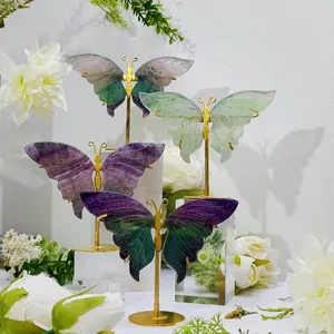 Crystal Butterfly (Tricolor Fluorite) – Transformation, Joy, Home Décor & Gift