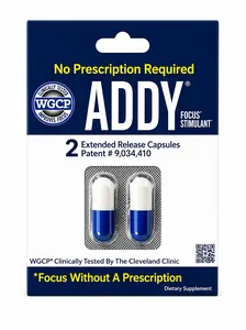WGCP Addy- Focus & Cognitive Performance - Clinically Tested (10) 2 pack Extended Release Capsules Dietary Supplement