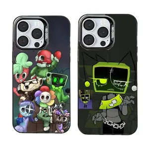D-Dandys W-World Phone Cases For iPhone 17 Promax Pro Air 16 Plus 15 14 13 12 11 Black Matte Shockproof Protective Cover Gift For Birthday Christmas Halloween