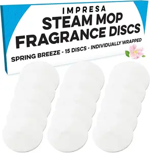 Steam Mop Fragrance Discs 15-Pack, Spring Breeze Scent, Compatible with Bissell PowerFresh & Symphony Models 1940, 1806, 1132