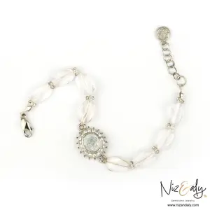 Clear Quartz Beaded Bracelet