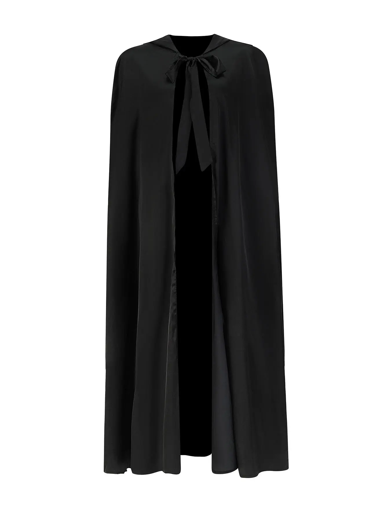 Women's Black Hooded Cloak for Cosplay, Ladies Clothes, Classical Versatile Cape, Halloween Clothes Womenswear Costumes Comfort