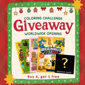 1PC Brainstorming Universe Adult Coloring Book, high-quality paper filled with whimsical and detailed images, perfect for artistic creation, enhancing creativity, relaxation, and leisure. A perfect Christmas gift.